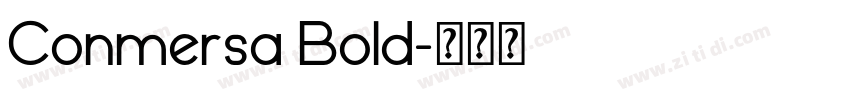 Conmersa Bold字体转换